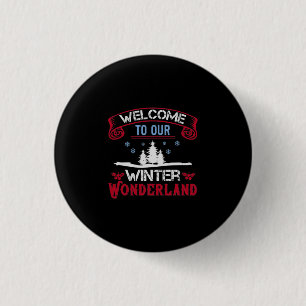 Willkommen in unserem Winterwunderland Button