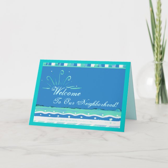 Willkommen in unserer Nachbarschaft! Karte (Vorderseite)