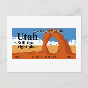 Willkommen in Utah - USA Postkarte