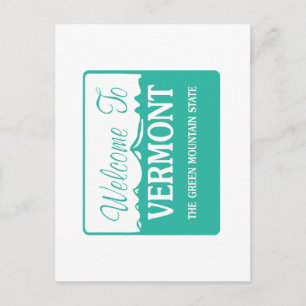 Willkommen in Vermont - USA Postkarte