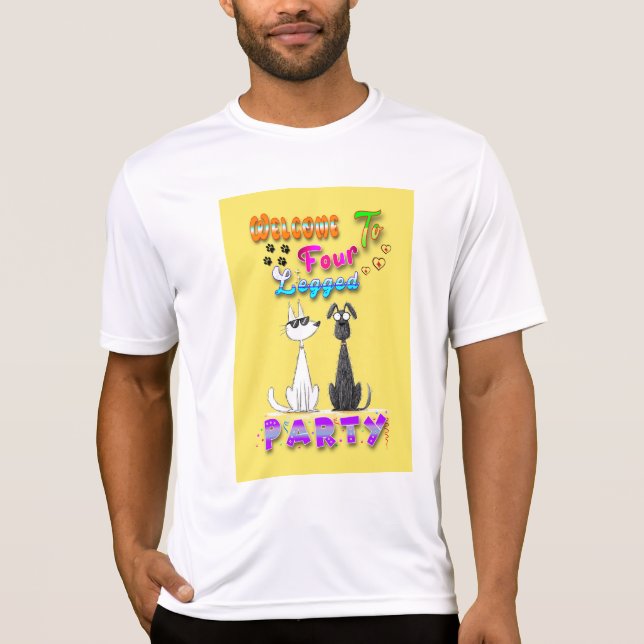 Willkommen in vier Party T-Shirt (Vorderseite)