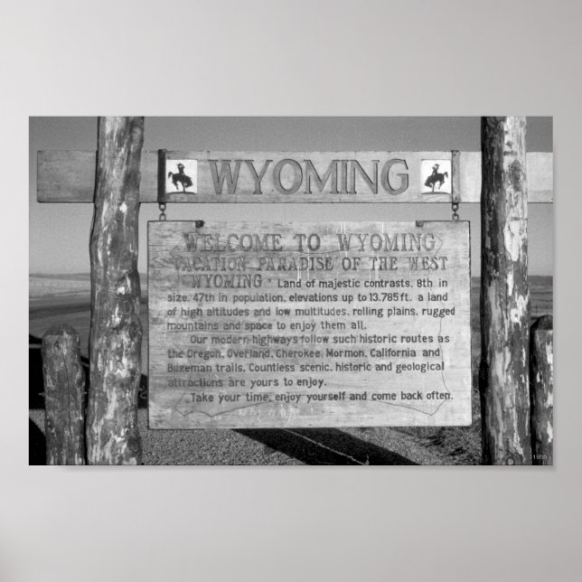 Willkommen in Wyoming 1959 Poster (Vorne)