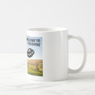 Willkommen in Yorkshire mit einigen außerirdischen Kaffeetasse