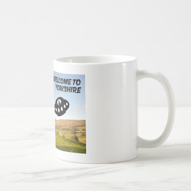 Willkommen in Yorkshire mit einigen außerirdischen Kaffeetasse (Rechts)