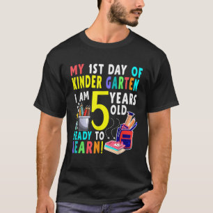 Willkommen Kindergarten zurück in die Schule zum 1 T-Shirt