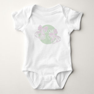 Willkommen kleine Zwillinge - Doppelte Schleifen u Baby Strampler