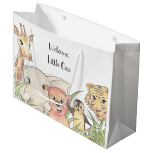 Willkommen Kleiner Safari-Baby Herzlichen Glückwun Große Geschenktüte