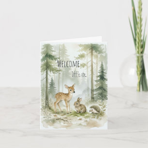 Willkommen, kleiner Schatz - Waldtiere Karte