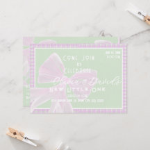 Willkommen Kleines Eins - Coquette rosa Schleife u