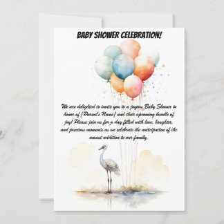 Willkommen, kleines Wunder! - Baby Shower Party In Einladung