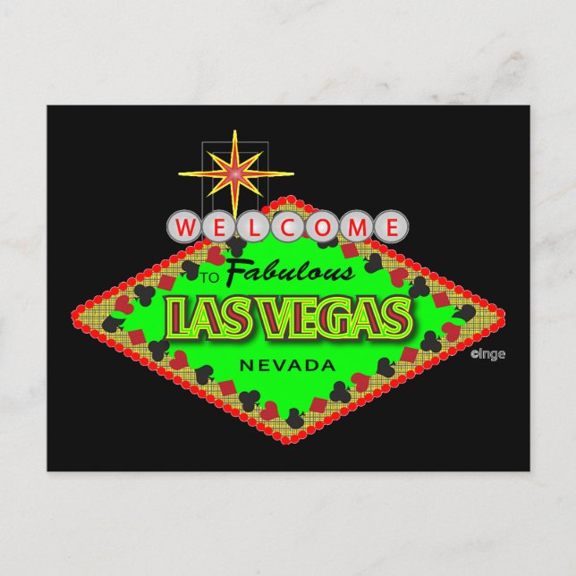 Willkommen, Las Vegas, Nevada Postcard Postkarte (Vorderseite)