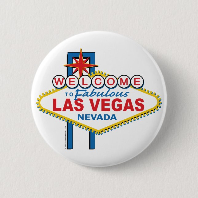 Willkommen nach fabelhaftes Las Vegas Button (Vorderseite)