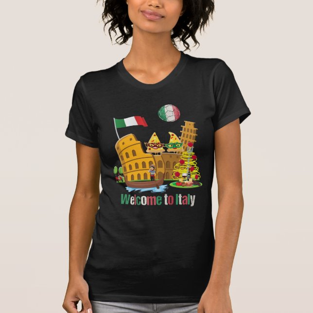 Willkommen nach Italien T-Shirt (Vorderseite)