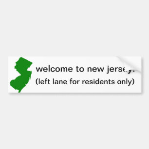 Willkommen nach New-Jersey Autoaufkleber