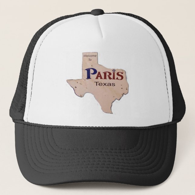 Willkommen nach Paris, Texas Truckerkappe (Vorderseite)