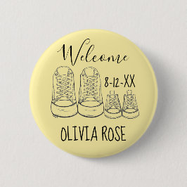 WILLKOMMEN Neue Anreise Kinderschuhe Dusche gelb Button