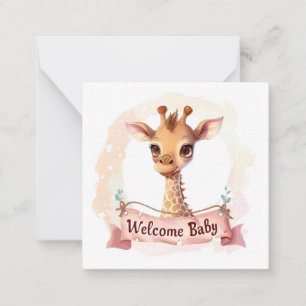 Willkommen Neue Baby-Card Mitteilungskarte