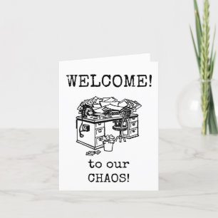 Willkommen neuer Mitarbeiter, Team Card Dankeskarte