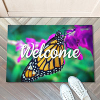 Willkommen Orange Monarch Butterfly Foto farbig