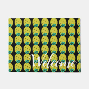 Willkommen Pineapple Doodles Personalisiert Fußmatte