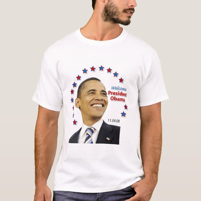 Willkommen, Präsident Obama! T-Shirt (Vorderseite)