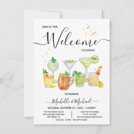 Willkommen Probe Verlobung Cocktail Party Einladung