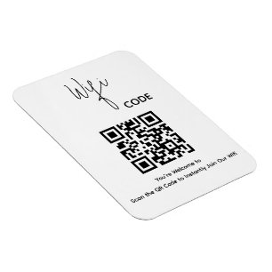 Willkommen QR-Code-Scan zum Verbinden von WLAN Magnet