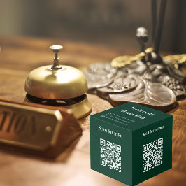 Willkommen QR Codes Hotel Restaurant Grün Würfel