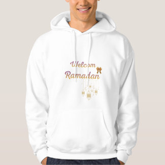 Willkommen Ramadan Elegantes islamisches Laternen- Hoodie