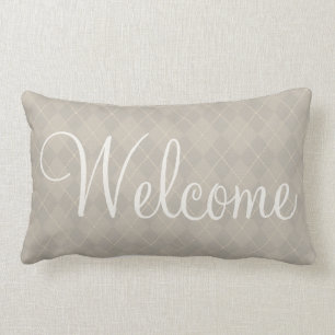 Willkommen Rauten Guest Bedroom Hotel Pillow Lendenkissen