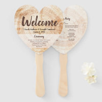 Willkommen Rustic Wood Wedding Party und Programm