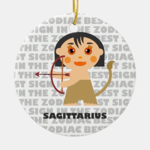 Willkommen Sagittarius Zodiac Baby! Keramik Ornament