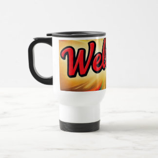 Willkommen schönes Design auf  Reisebecher