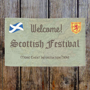 Willkommen Schottisches Festival oder Event Banner