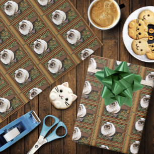 Willkommen Siamese Cat Mouse Geschenkpapier