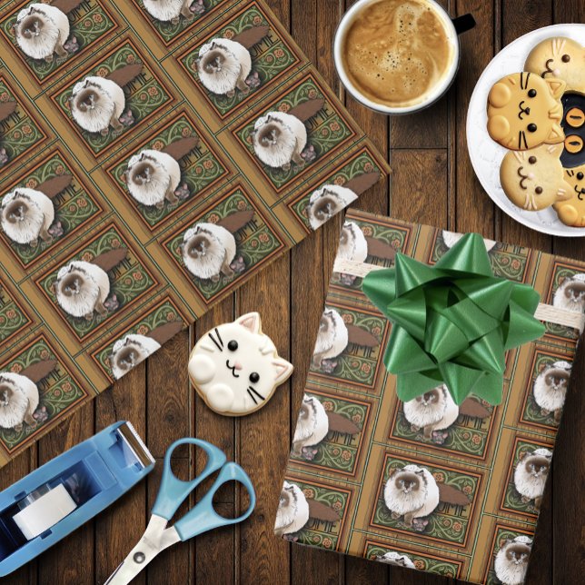 Willkommen Siamese Cat Mouse Geschenkpapier (Von Creator hochgeladen)