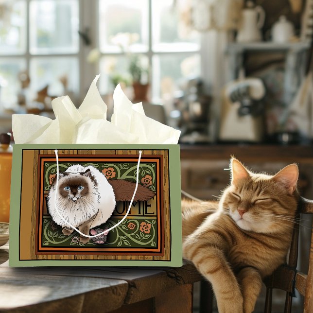 Willkommen Siamese Cat Mouse Große Geschenktüte (Von Creator hochgeladen)