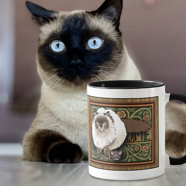 Willkommen Siamese Cat Mouse Tasse (Von Creator hochgeladen)
