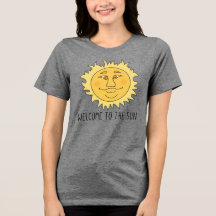 Willkommen Sonne Damen Tri-Blend T-Shirt