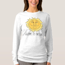 Willkommen Sonnens Frauen Basic Langarm T-Shirt