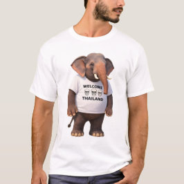 Willkommen Thailand Elefantenschädel T-Shirt