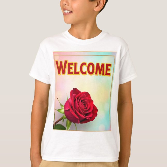 Willkommen und danke auf T SHIRTS  (Vorderseite)