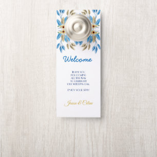 Willkommen und Stören Sie nicht die Hochzeitstür Türanhänger