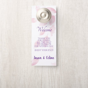 Willkommen und Stören Sie nicht die Hochzeitstür Türanhänger