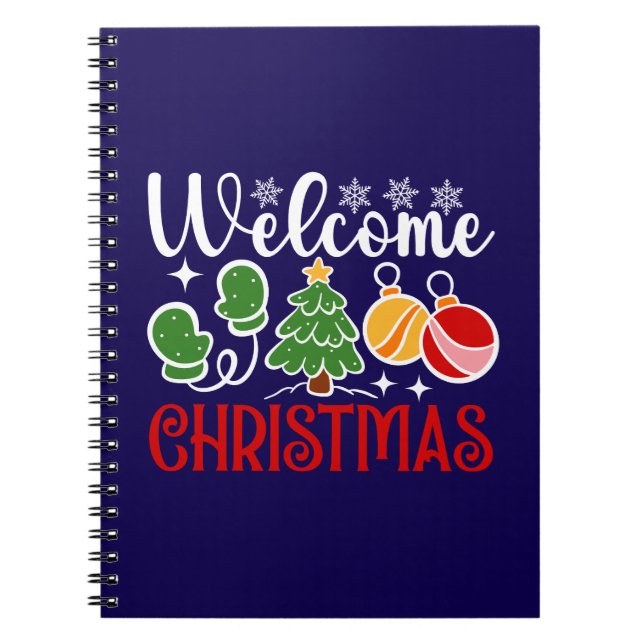 Willkommen Weihnachten 23758 Notizblock (Vorderseite)