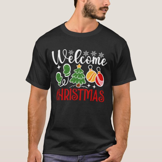 Willkommen Weihnachten 23758 T-Shirt (Vorderseite)
