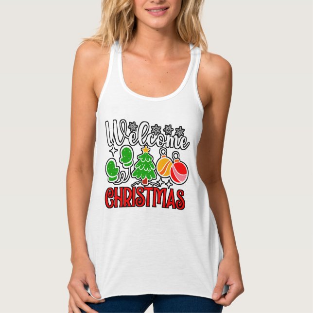 Willkommen Weihnachten 23758 Tank Top (Vorderseite)