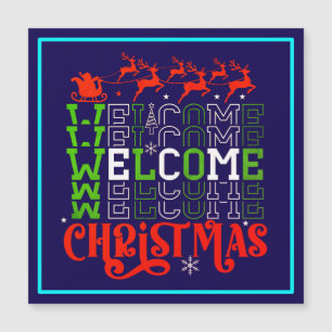 Willkommen Weihnachten-84767 Magneteinladung