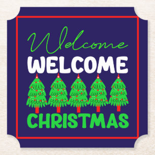 Willkommen Weihnachten-85600 Untersetzer