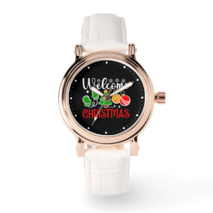 Willkommen Weihnachten Armbanduhr